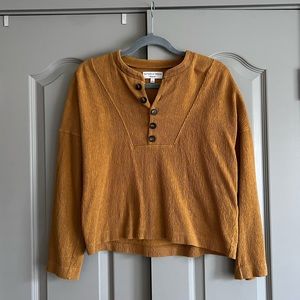 Madewell Texture & Thread Seamed Henley